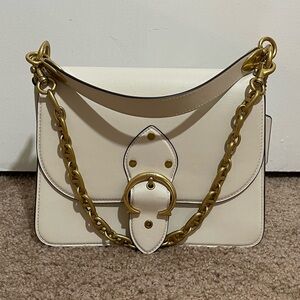 Coach Beat bag white and gold